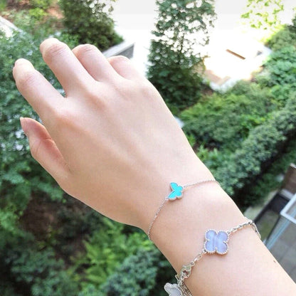 ¡®Sprite Jewelry¡¯BUTTERFLY TURQUOISE BUTTERFLY BRACELET SILVER