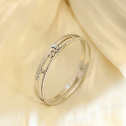 [Sprite Jewelry]Move Romane Diamond Bangle Bracelet