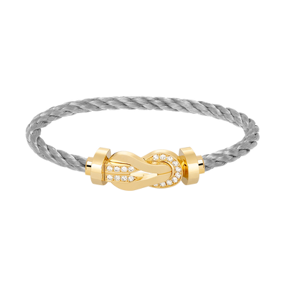¡®Sprite Jewelry¡¯CHANCE LARGE 8 FIGURE BUCKLE HALF DIAMOND BRACELET GOLD