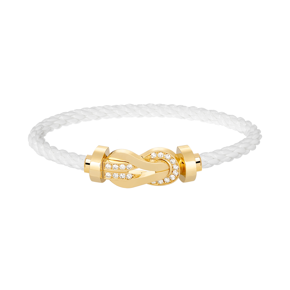 ¡®Sprite Jewelry¡¯CHANCE LARGE 8 FIGURE BUCKLE HALF DIAMOND BRACELET GOLD