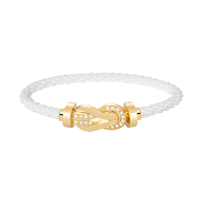 ¡®Sprite Jewelry¡¯CHANCE LARGE 8 FIGURE BUCKLE HALF DIAMOND BRACELET GOLD