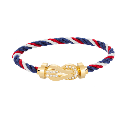¡®Sprite Jewelry¡¯CHANCE LARGE 8 FIGURE BUCKLE HALF DIAMOND BRACELET GOLD