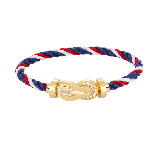 ¡®Sprite Jewelry¡¯CHANCE LARGE 8 FIGURE BUCKLE HALF DIAMOND BRACELET GOLD