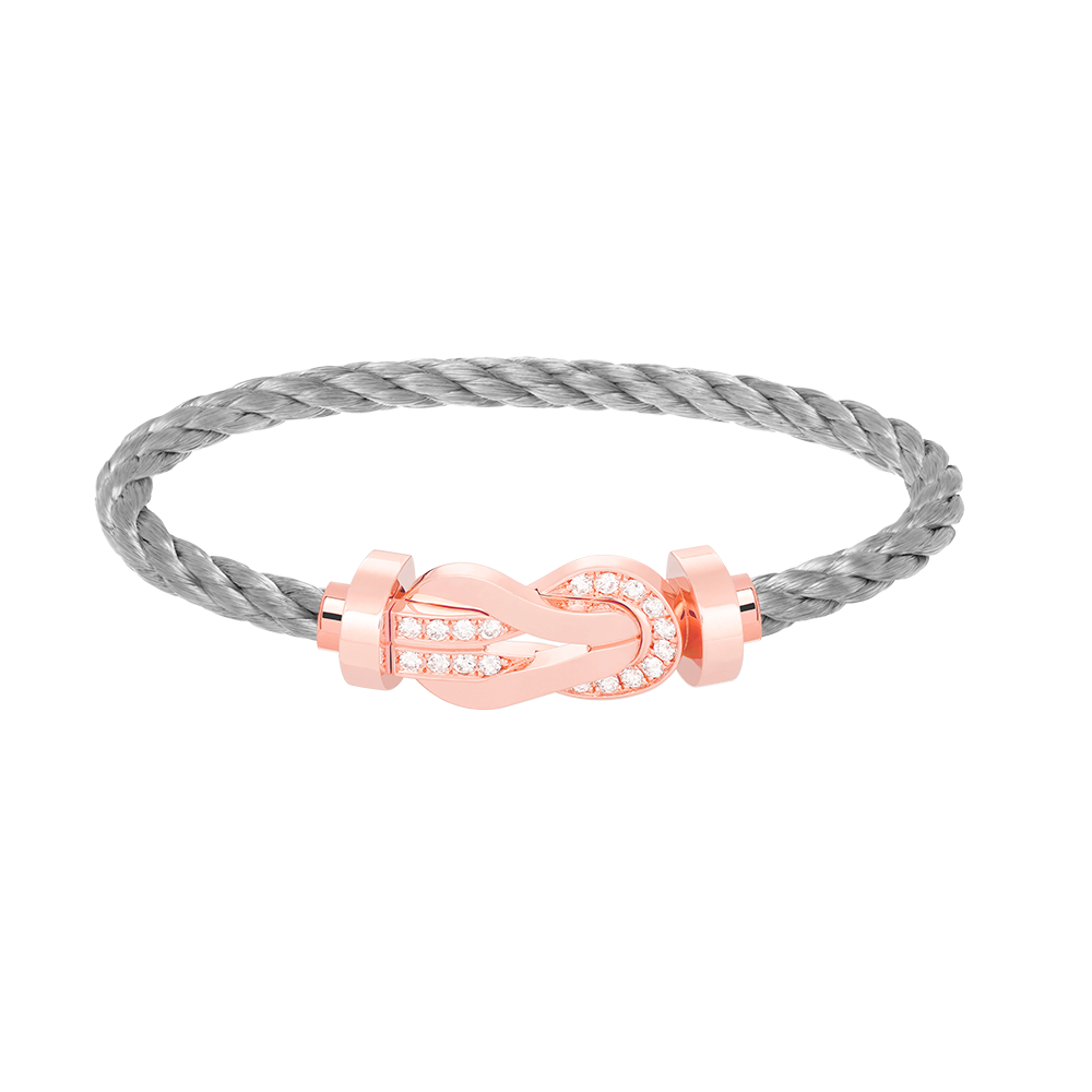 ¡®Sprite Jewelry¡¯CHANCE LARGE 8 FIGURE BUCKLE HALF DIAMOND BRACELET ROSE GOLD