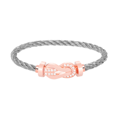 ¡®Sprite Jewelry¡¯CHANCE LARGE 8 FIGURE BUCKLE HALF DIAMOND BRACELET ROSE GOLD
