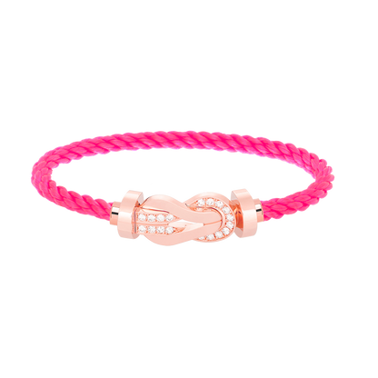¡®Sprite Jewelry¡¯CHANCE LARGE 8 FIGURE BUCKLE HALF DIAMOND BRACELET ROSE GOLD