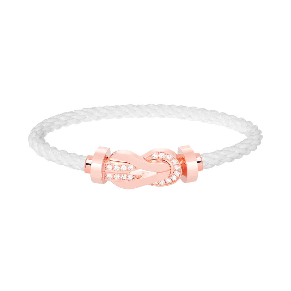 ¡®Sprite Jewelry¡¯CHANCE LARGE 8 FIGURE BUCKLE HALF DIAMOND BRACELET ROSE GOLD