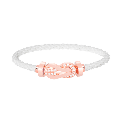 ¡®Sprite Jewelry¡¯CHANCE LARGE 8 FIGURE BUCKLE HALF DIAMOND BRACELET ROSE GOLD
