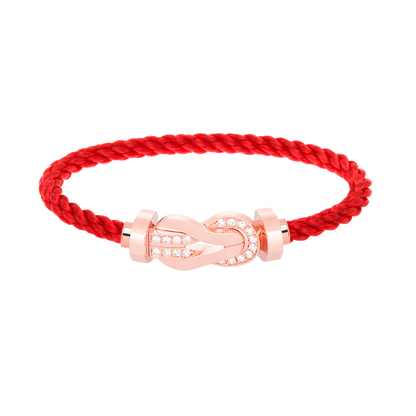 ¡®Sprite Jewelry¡¯CHANCE LARGE 8 FIGURE BUCKLE HALF DIAMOND BRACELET ROSE GOLD