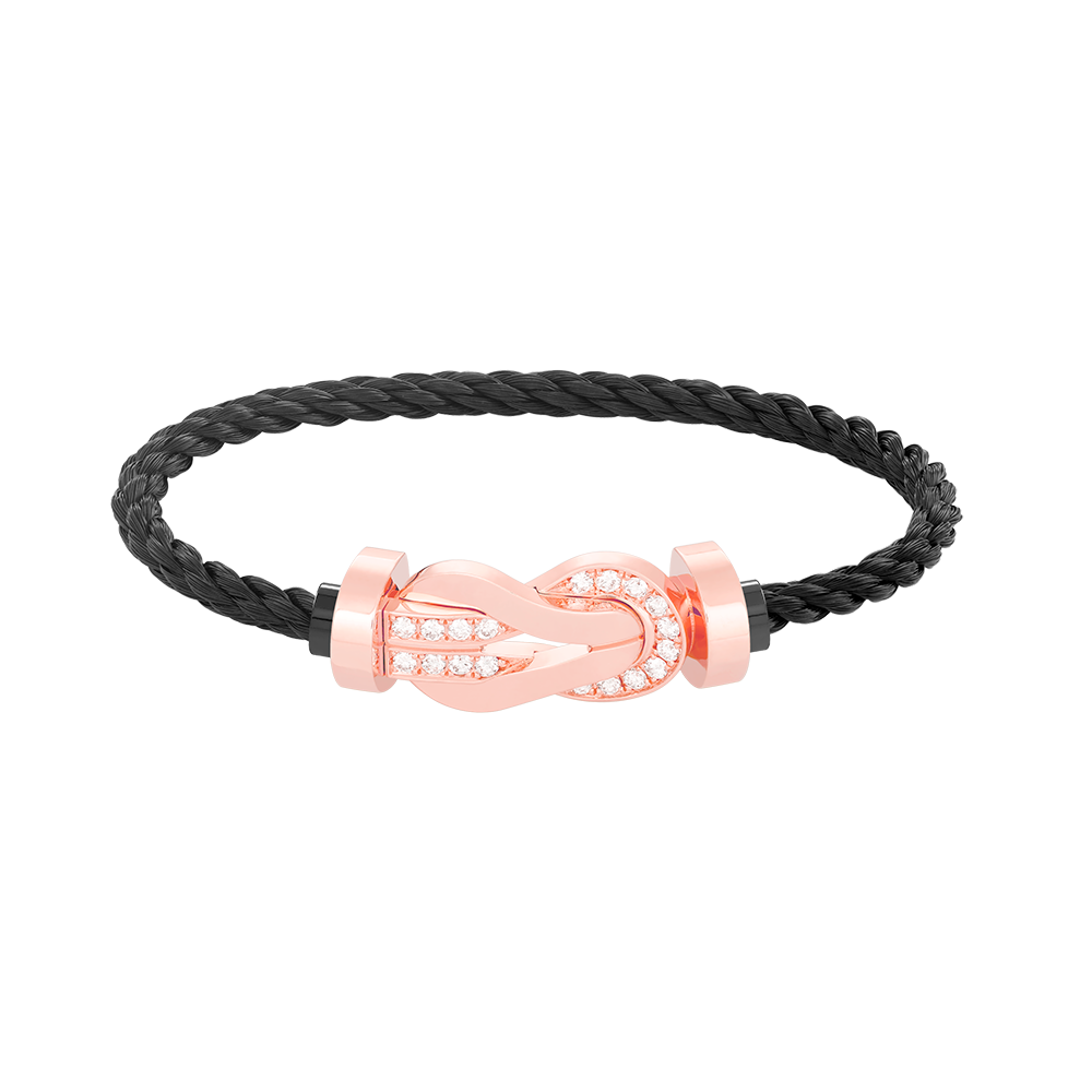 ¡®Sprite Jewelry¡¯CHANCE LARGE 8 FIGURE BUCKLE HALF DIAMOND BRACELET ROSE GOLD