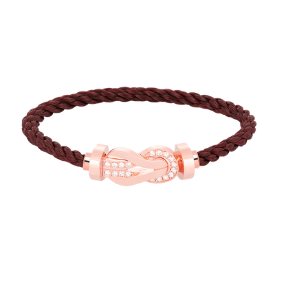¡®Sprite Jewelry¡¯CHANCE LARGE 8 FIGURE BUCKLE HALF DIAMOND BRACELET ROSE GOLD