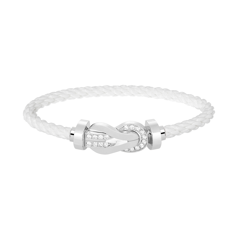 ¡®Sprite Jewelry¡¯CHANCE LARGE 8 FIGURE BUCKLE HALF DIAMOND BRACELET SILVER