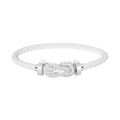 ¡®Sprite Jewelry¡¯CHANCE LARGE 8 FIGURE BUCKLE HALF DIAMOND BRACELET SILVER