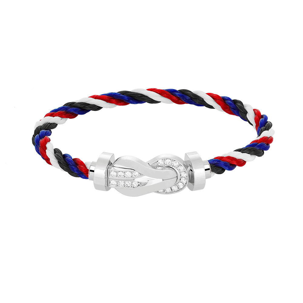 ¡®Sprite Jewelry¡¯CHANCE LARGE 8 FIGURE BUCKLE HALF DIAMOND BRACELET SILVER