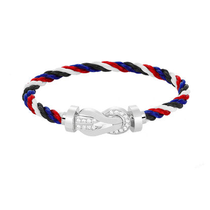 ¡®Sprite Jewelry¡¯CHANCE LARGE 8 FIGURE BUCKLE HALF DIAMOND BRACELET SILVER