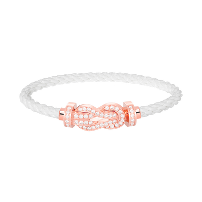¡®Sprite Jewelry¡¯CHANCE LARGE 8 FIGURE BUCKLE FULL DIAMOND BRACELET ROSE GOLD