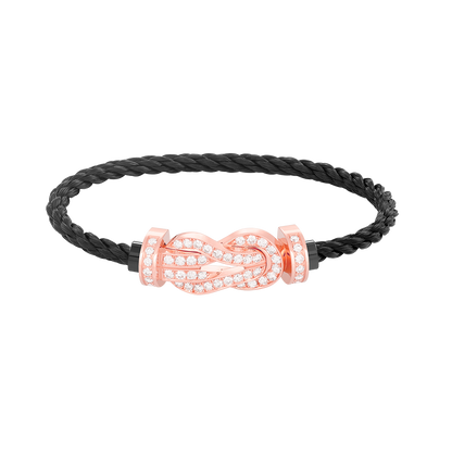 ¡®Sprite Jewelry¡¯CHANCE LARGE 8 FIGURE BUCKLE FULL DIAMOND BRACELET ROSE GOLD