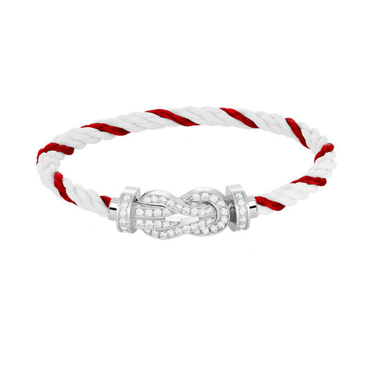 ¡®Sprite Jewelry¡¯CHANCE LARGE 8 FIGURE BUCKLE FULL DIAMOND BRACELET SILVER