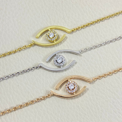 [Sprite Jewelry]Lucky Eye Pave-Set Diamond Bracelet