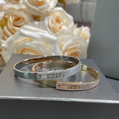 [Sprite Jewelry]Move Noa Rose Gold Pavé Diamond Bangle Bracelet