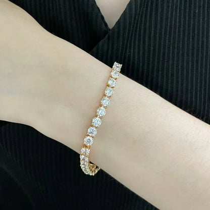 [Sprite Jewelry] TENNIS BRACELET WITH FULL DIAMOND SETTING