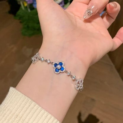 ¡®Sprite Jewelry¡¯CLOVER 5 MOTIF PINK BLUE RED WHITE BRACELET