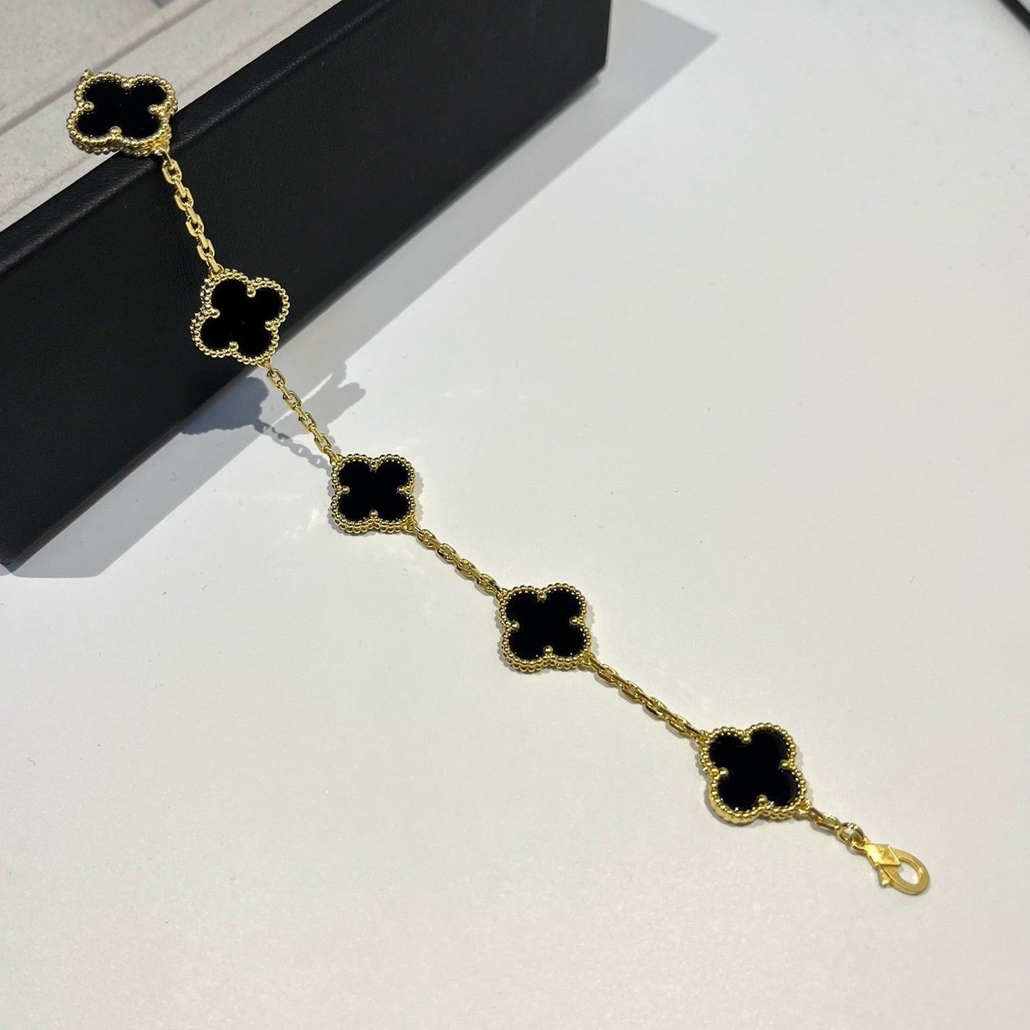 [Sprite Jewelry]New CLOVER 5 MOTIF ONYXS BRACELET COLLECTION