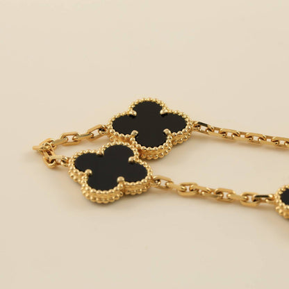 [Sprite Jewelry]New CLOVER 5 MOTIF ONYXS BRACELET COLLECTION
