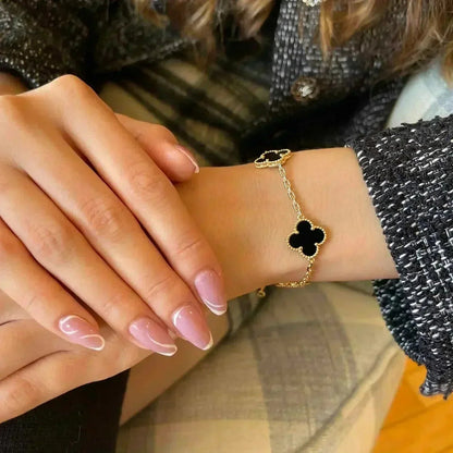 [Sprite Jewelry]New CLOVER 5 MOTIF ONYXS BRACELET COLLECTION