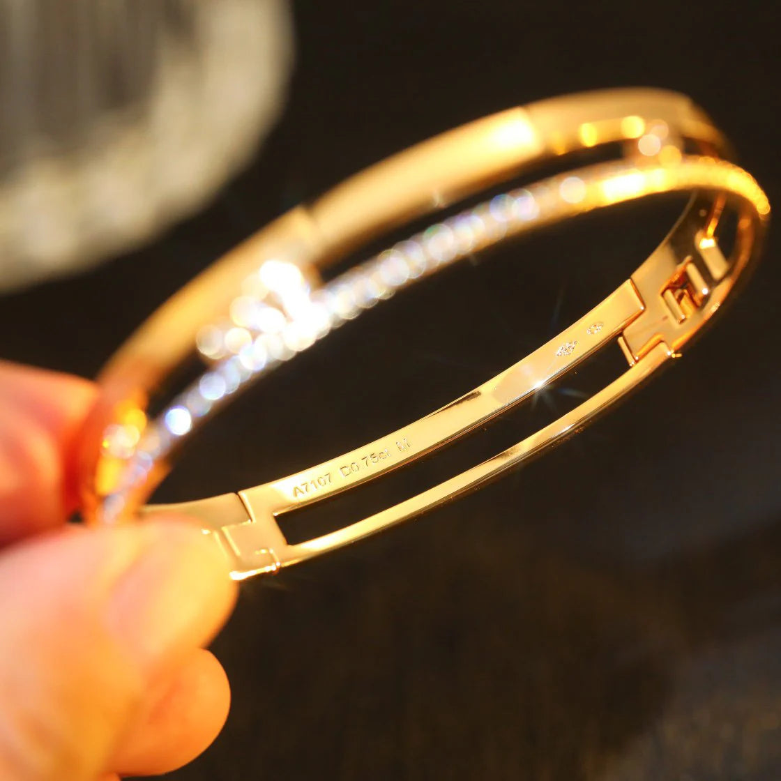 [Sprite Jewelry]Move Romane Diamond Bangle Bracelet