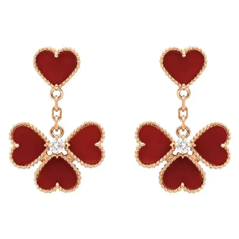 ¡®Sprite Jewelry¡¯SWEET CLOVER CARNELIAN EARRINGS