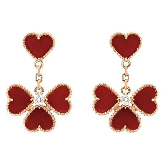 ¡®Sprite Jewelry¡¯SWEET CLOVER CARNELIAN EARRINGS