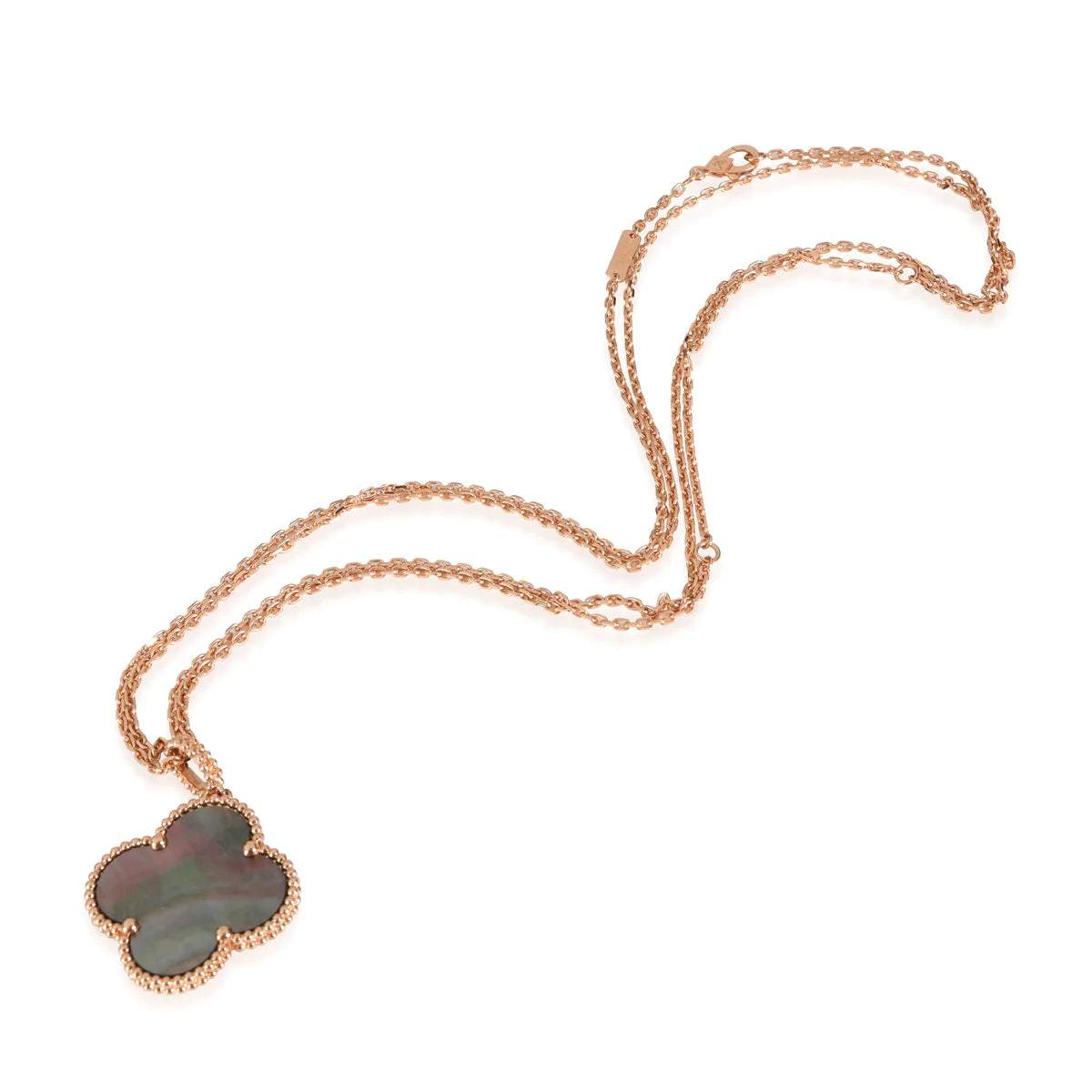 ¡®Sprite Jewelry¡¯CLOVER 25MM GOLD DARK MOP BIG CLOVER NECKLACE