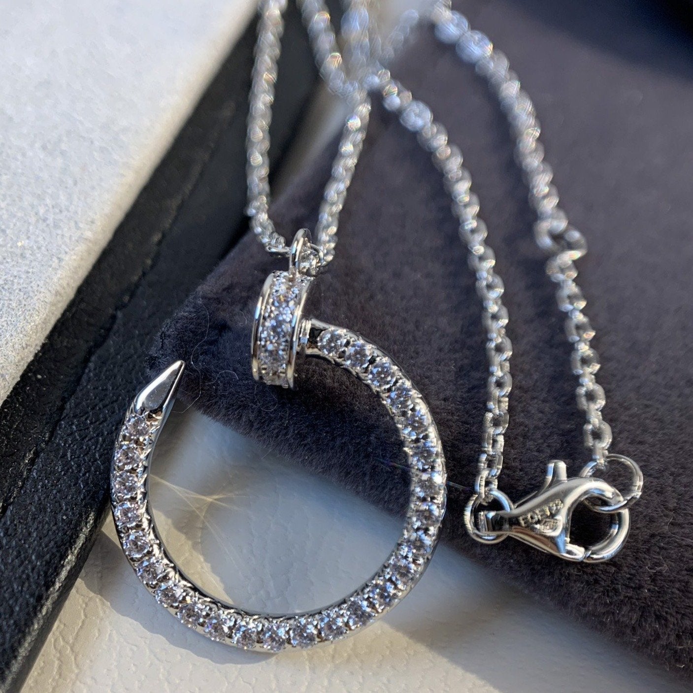 ¡®Sprite Jewelry¡¯JUSTE NECKLACE SILVER DIAMONDS