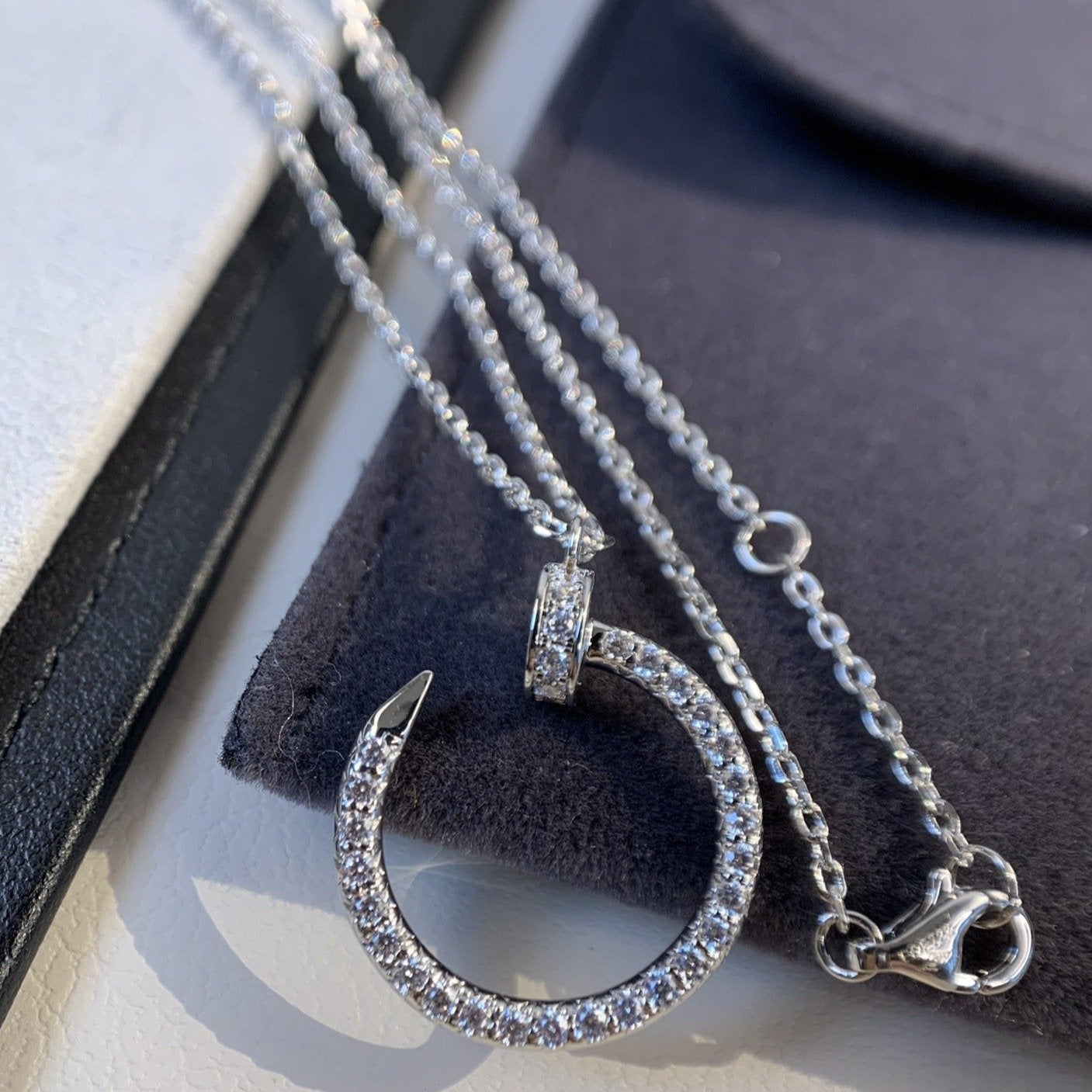 ¡®Sprite Jewelry¡¯JUSTE NECKLACE SILVER DIAMONDS