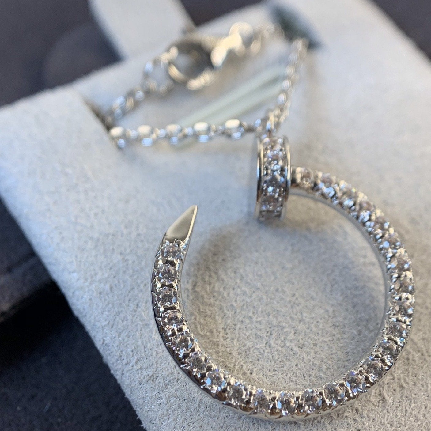 ¡®Sprite Jewelry¡¯JUSTE NECKLACE SILVER DIAMONDS