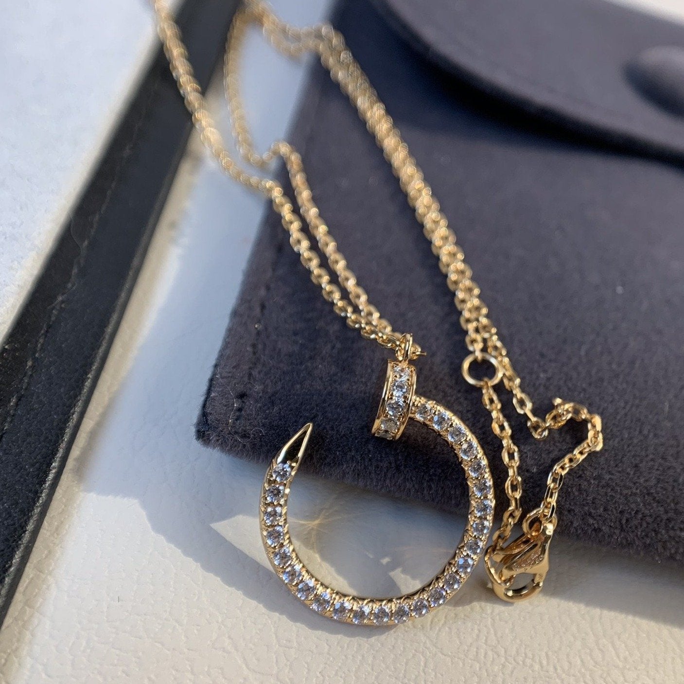 ¡®Sprite Jewelry¡¯JUSTE NECKLACE PINK GOLD DIAMONDS