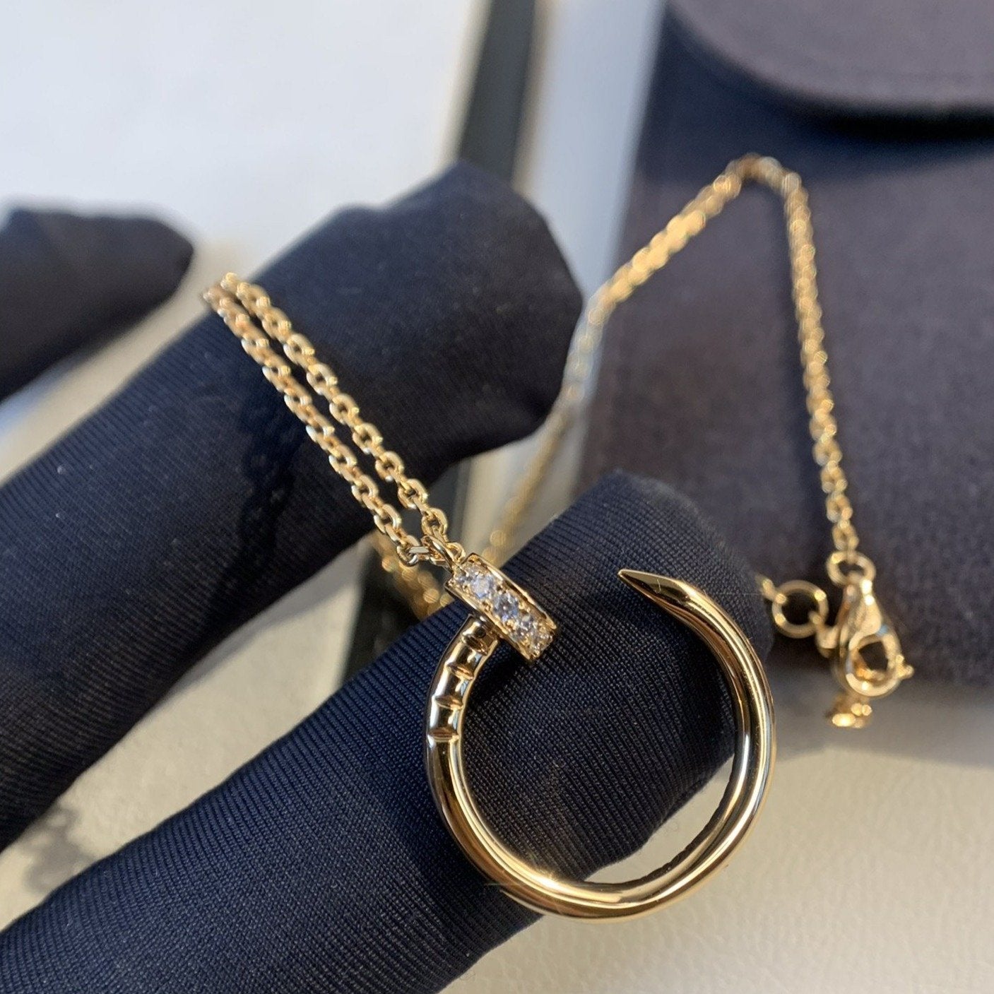¡®Sprite Jewelry¡¯JUSTE NECKLACE PINK GOLD DIAMONDS