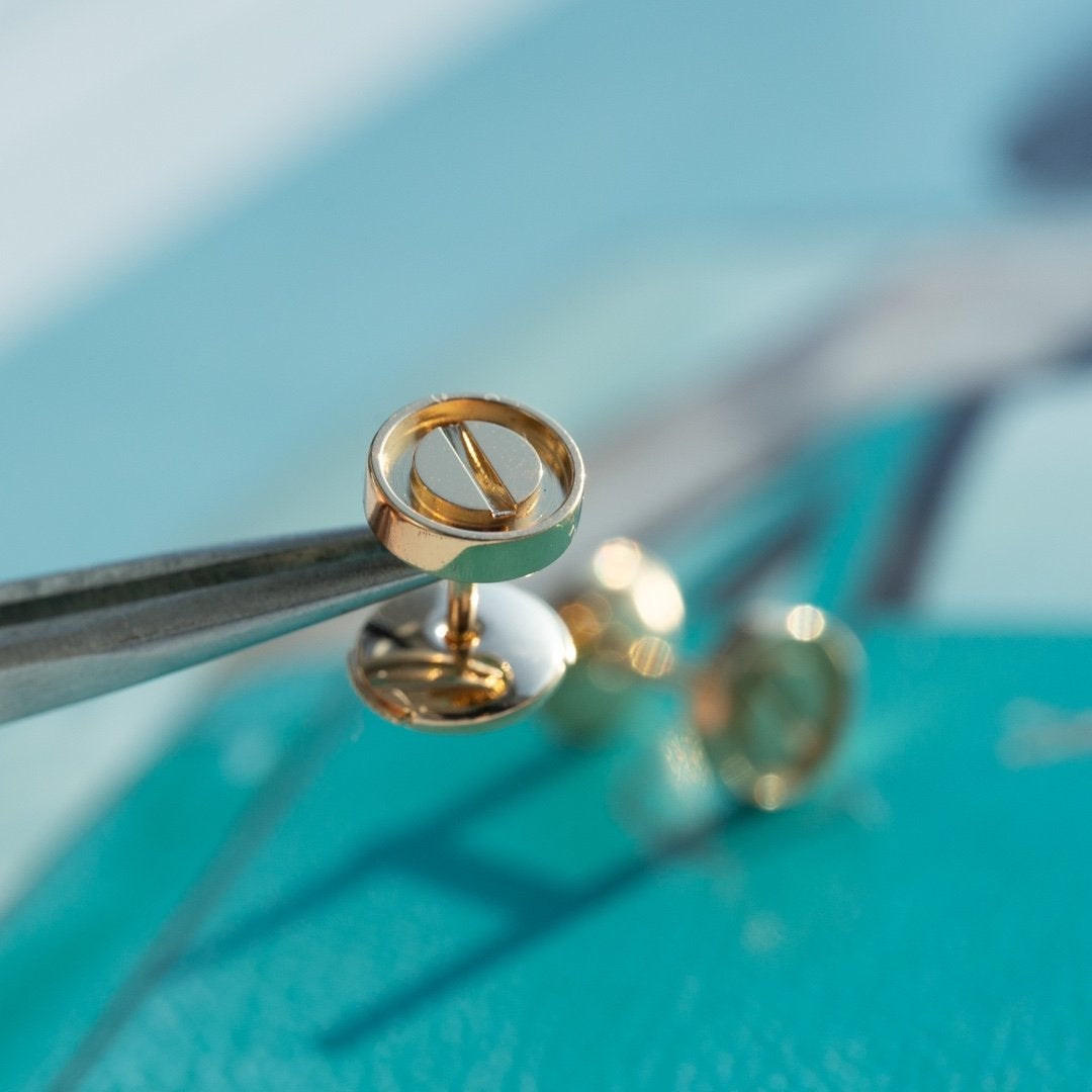 ¡®Sprite Jewelry¡¯LOVE EARRINGS PINK GOLD 10MM