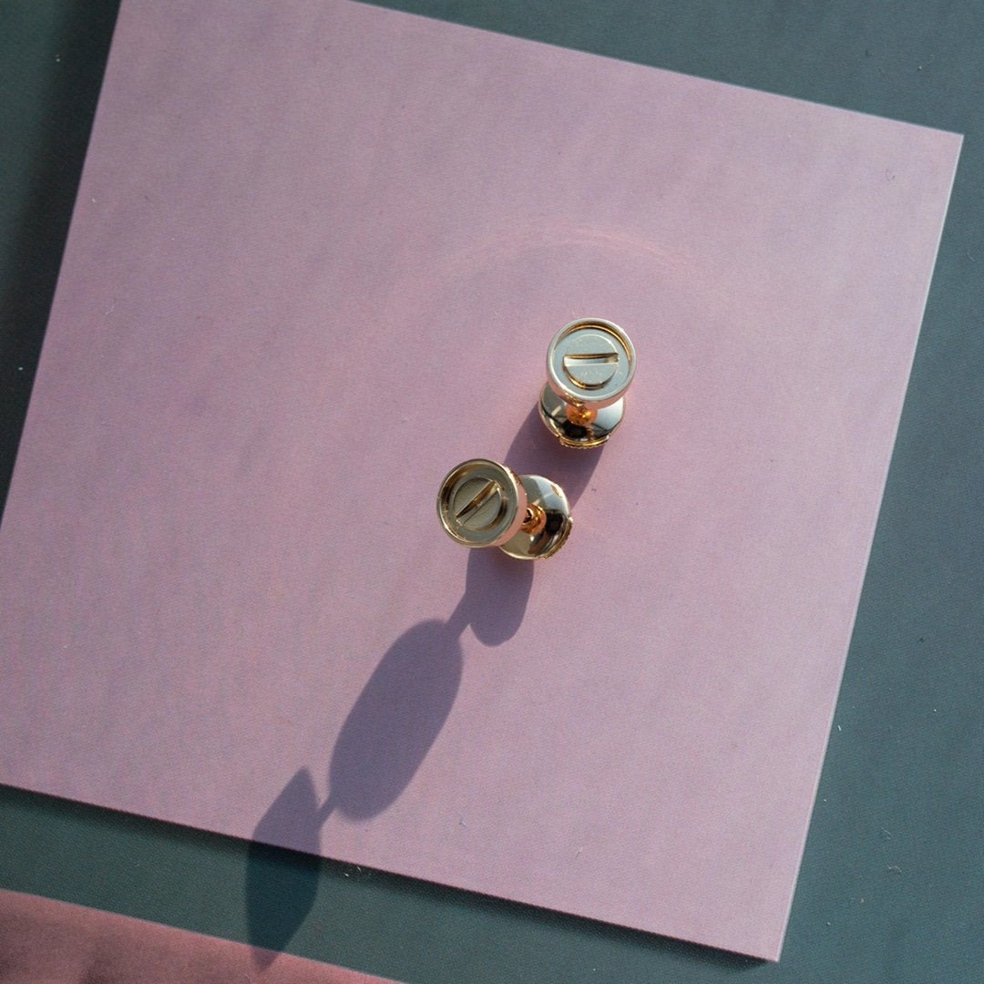 ¡®Sprite Jewelry¡¯LOVE EARRINGS PINK GOLD 10MM