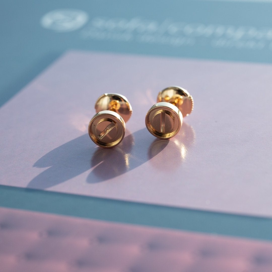 ¡®Sprite Jewelry¡¯LOVE EARRINGS PINK GOLD 10MM