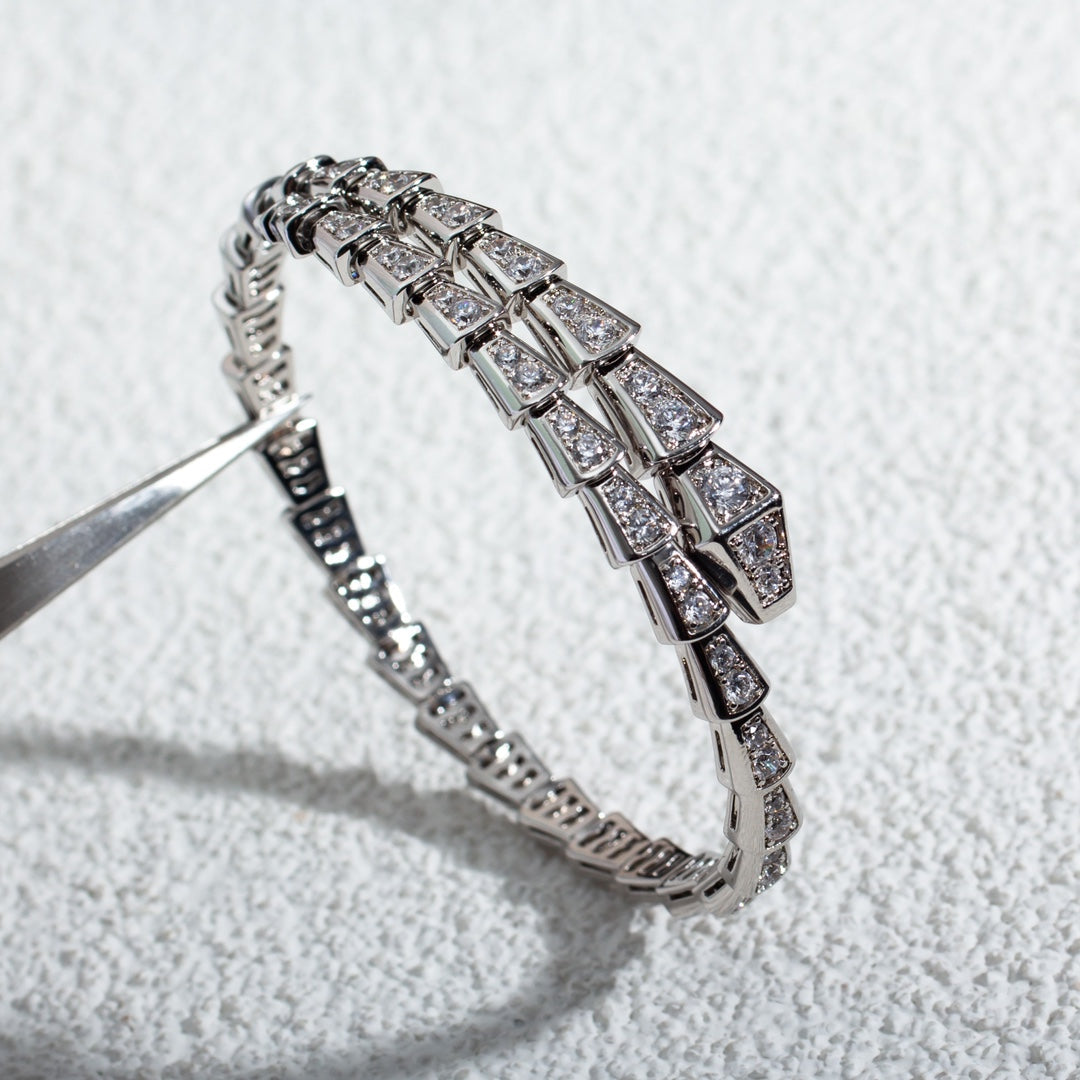 [Sprite Jewelry]SERPENTI BRACELET 6MM SILVER DIAMOND