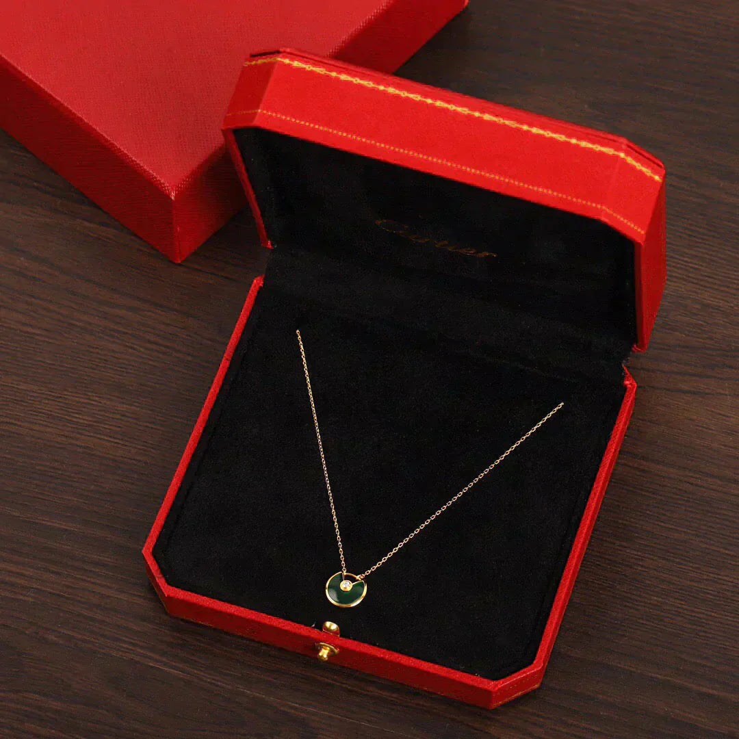 ¡®Sprite Jewelry¡¯AMULETTE GOLD MALACHITE NECKLACE