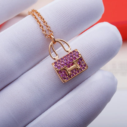 ¡®Sprite Jewelry¡¯CONSTANCE PEDANT PURPLE DIAMOND NECKLACE