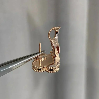 ¡®Sprite Jewelry¡¯CLOVER MEDIUM 1 MOTIFS  PINK MOP DIAMOND EARRINGS