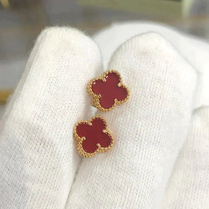 ¡®Sprite Jewelry¡¯CLOVER MINI 9.5MM CARNELIAN EARRINGS