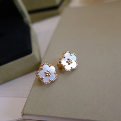 [Sprite Jewelry]LUCKY WHITE MOP EARRINGS