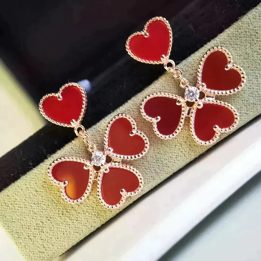 ¡®Sprite Jewelry¡¯SWEET CLOVER CARNELIAN EARRINGS