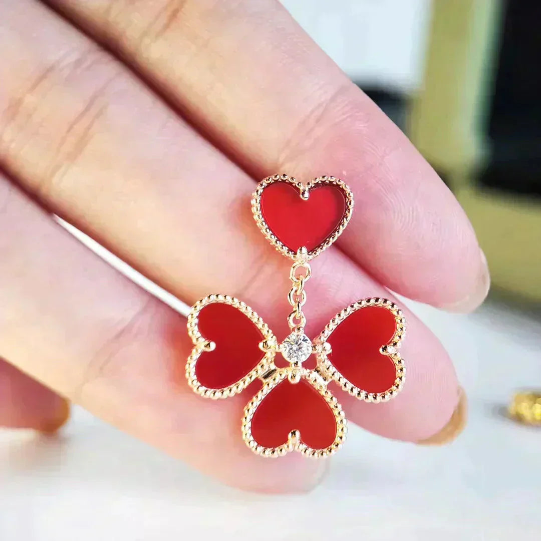 ¡®Sprite Jewelry¡¯SWEET CLOVER CARNELIAN EARRINGS