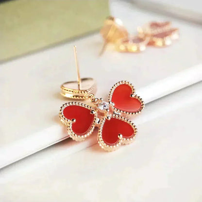 ¡®Sprite Jewelry¡¯SWEET CLOVER CARNELIAN EARRINGS